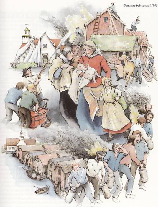 Glimt fra bybrannen i 1843
