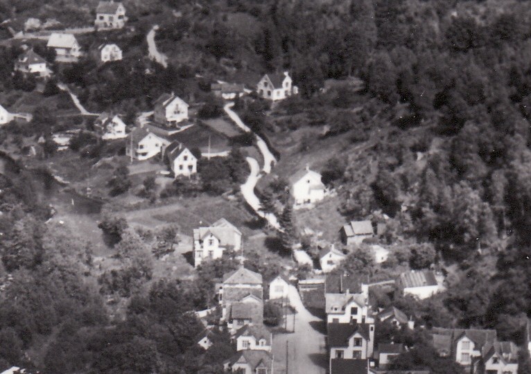 Amalia vises i øvre halvdel av bildet. Ca. 1955