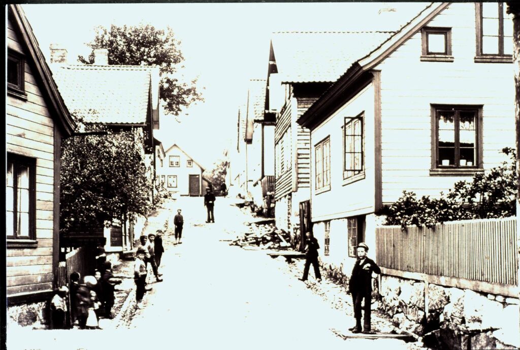Humlestadgaten i 1890-åra