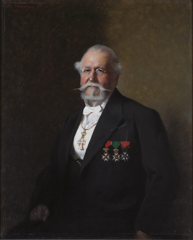 Jens Ulrik Ferdinand Bugge malt av Asta Nørregård i 1905