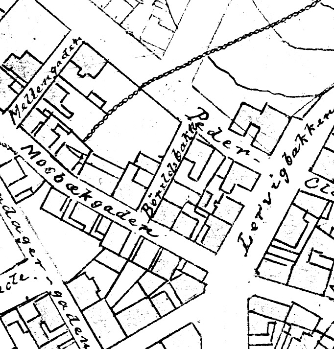 Utsnitt av Reguleringsplan 1905