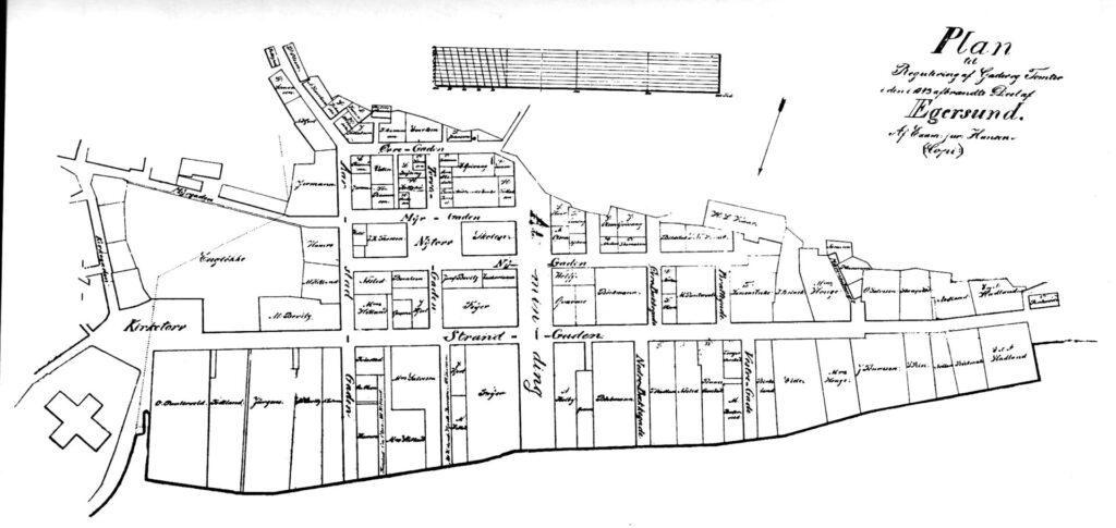Reguleringsplan 1843. Dalane Folkemuseums arkiv