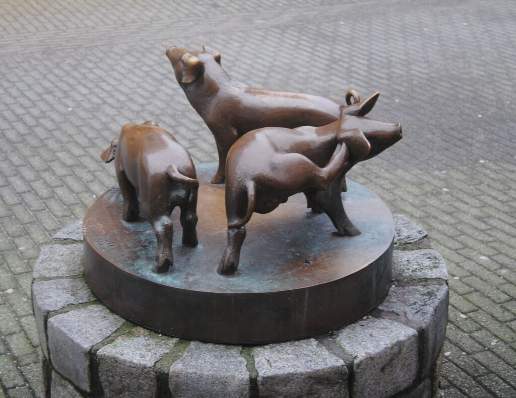Tre små griser på Grisatorget