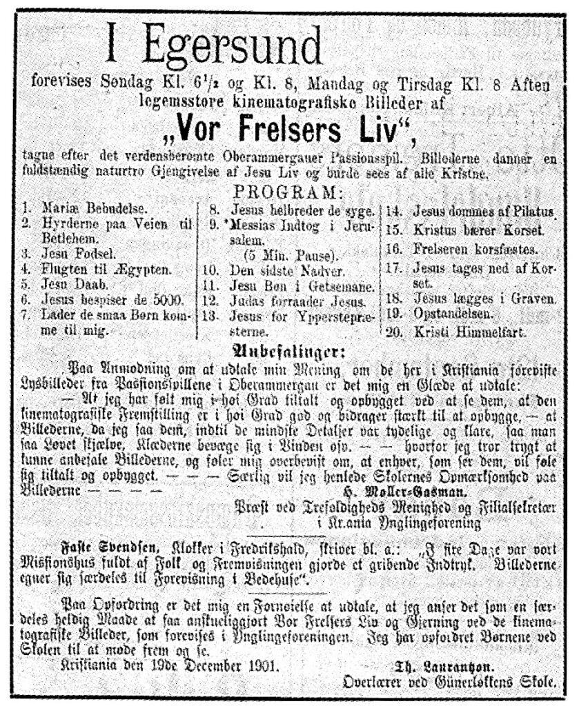 Annonse i Egersundsposten 06.09.1902