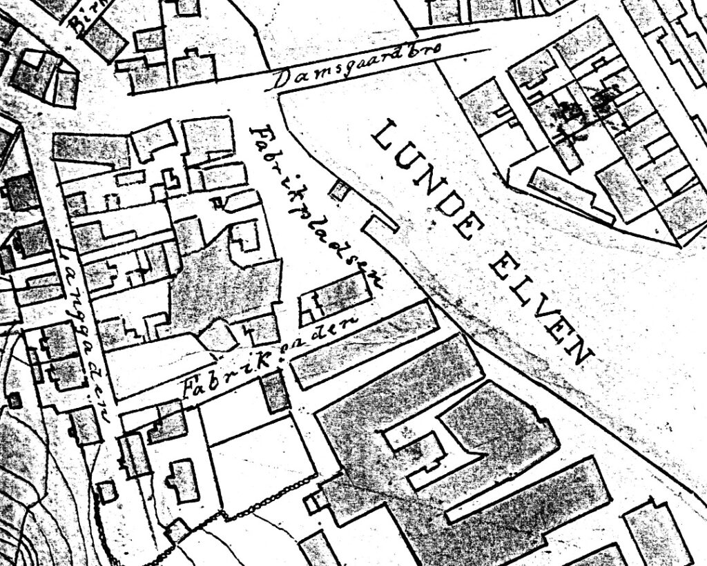Utsnitt av Reguleringsplan 1905