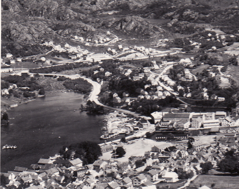Jernbaneveien under bygging i 1956