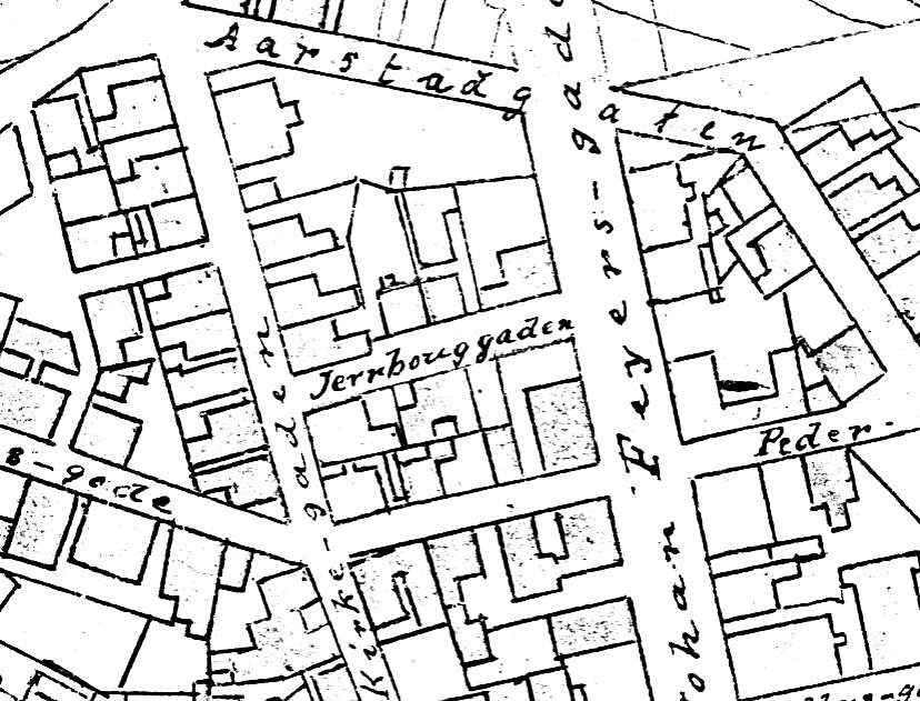 Utsnitt av Reguleringsplan 1905