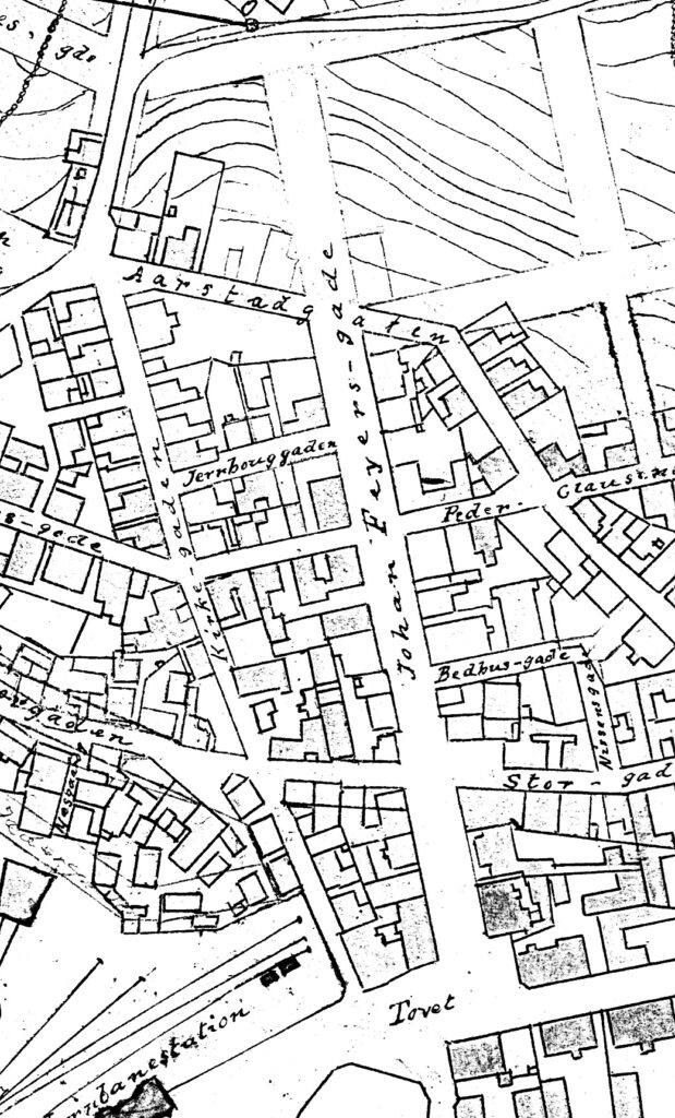 Utsnitt av Reguleringsplan 1905