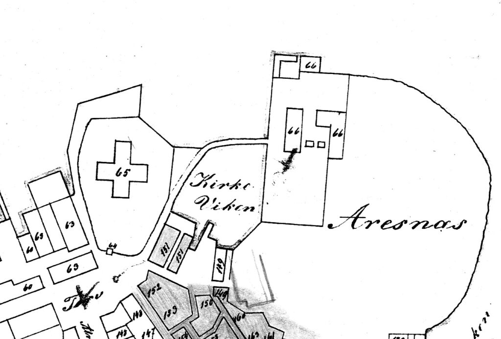 Utsnitt av Bykart 1868