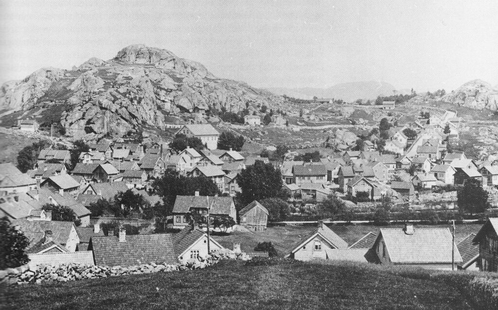 Utsikt mot Kråkefjellet. 1890-åra