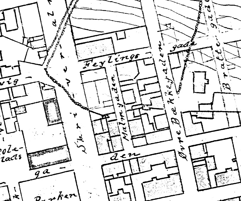 Utsnitt av Reguleringsplan 1905