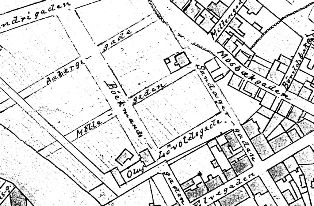 Utsnitt av Reguleringsplan 1905