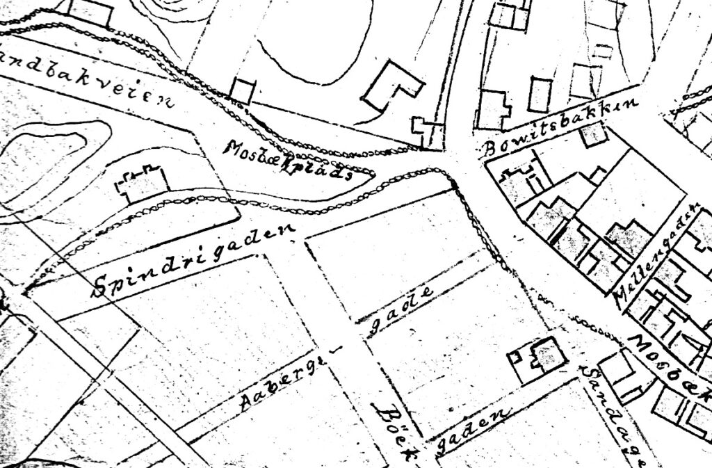 Utsnitt av Reguleringsplan 1905
