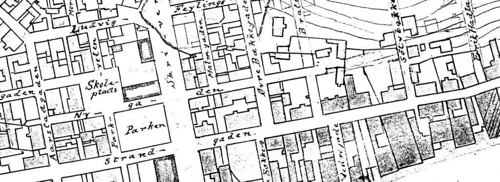 Utsnitt av Reguleringsplan 1905