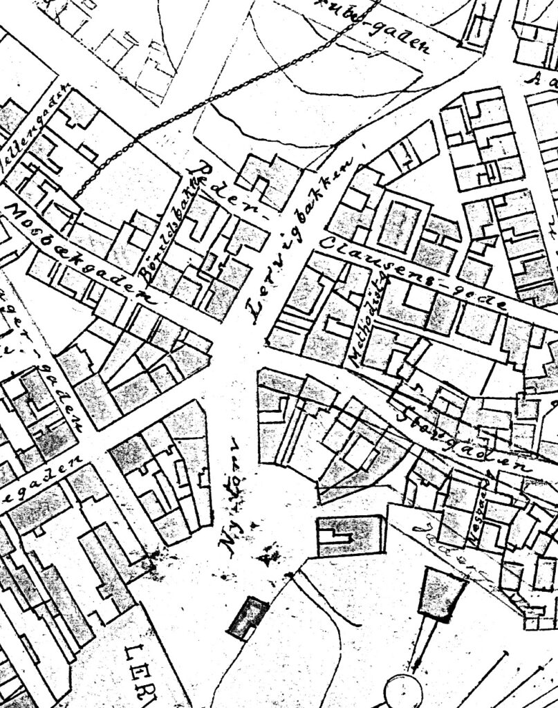 Utsnitt av Reguleringsplan 1905