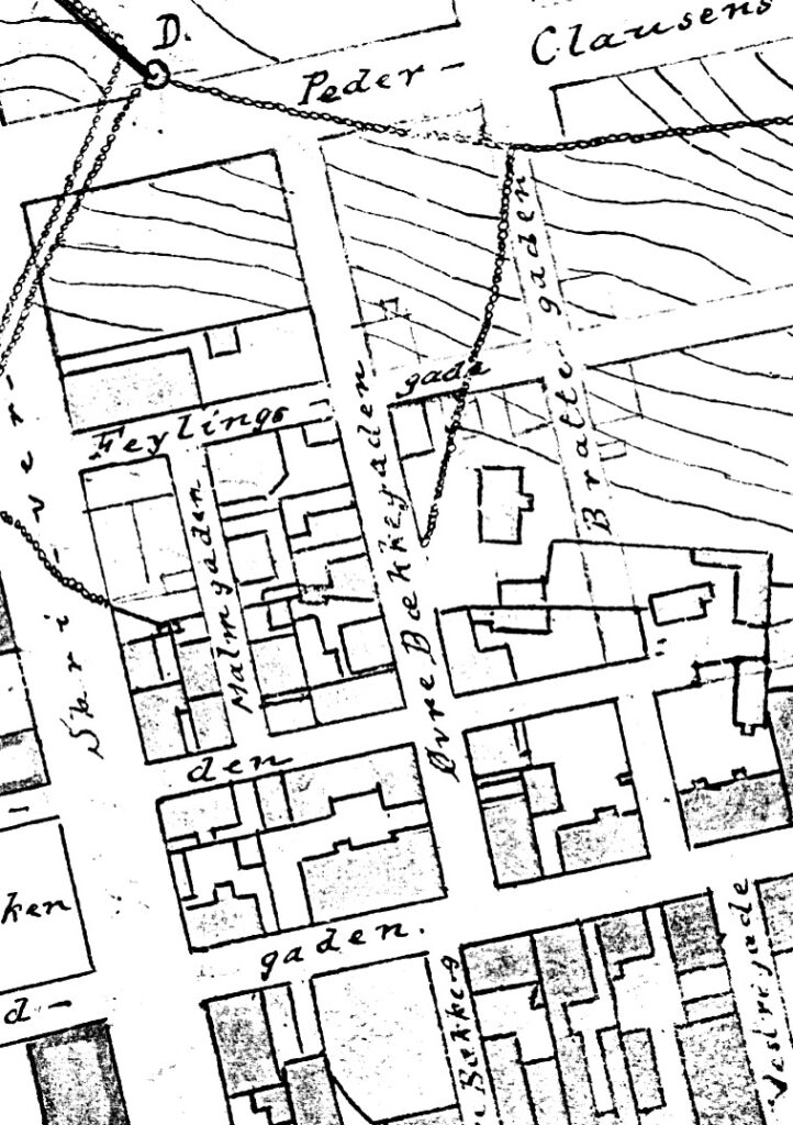 Utsnitt av Reguleringsplan 1905