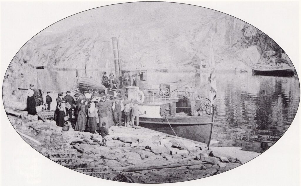 DS "Trafik" i Juvåg (Mong) en søndag i 1902
