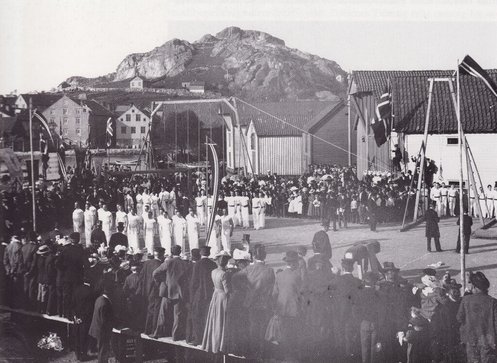 Turnstevne i Lervika 1900